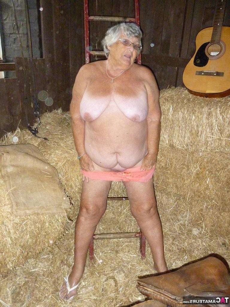 20P Granny frolics in the hay