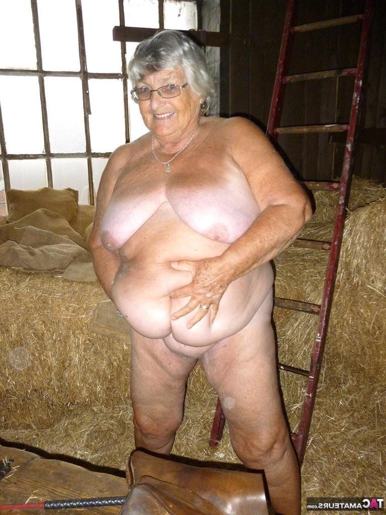 20P Granny frolics in the hay