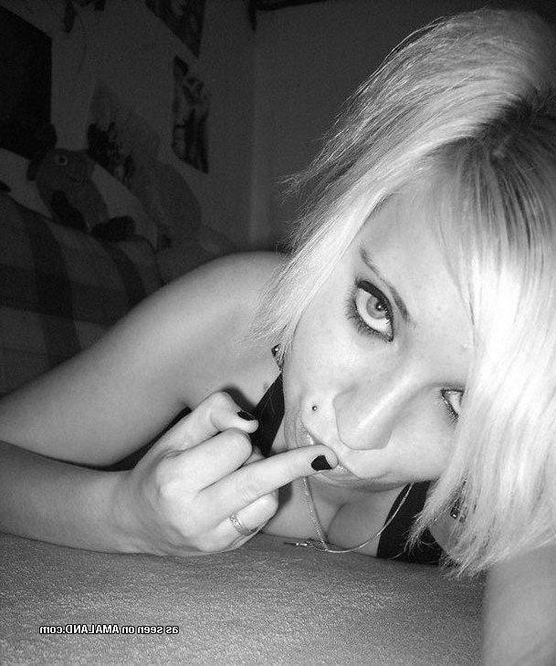 12P Photo set of a wild cocksucking emo pierced bitch