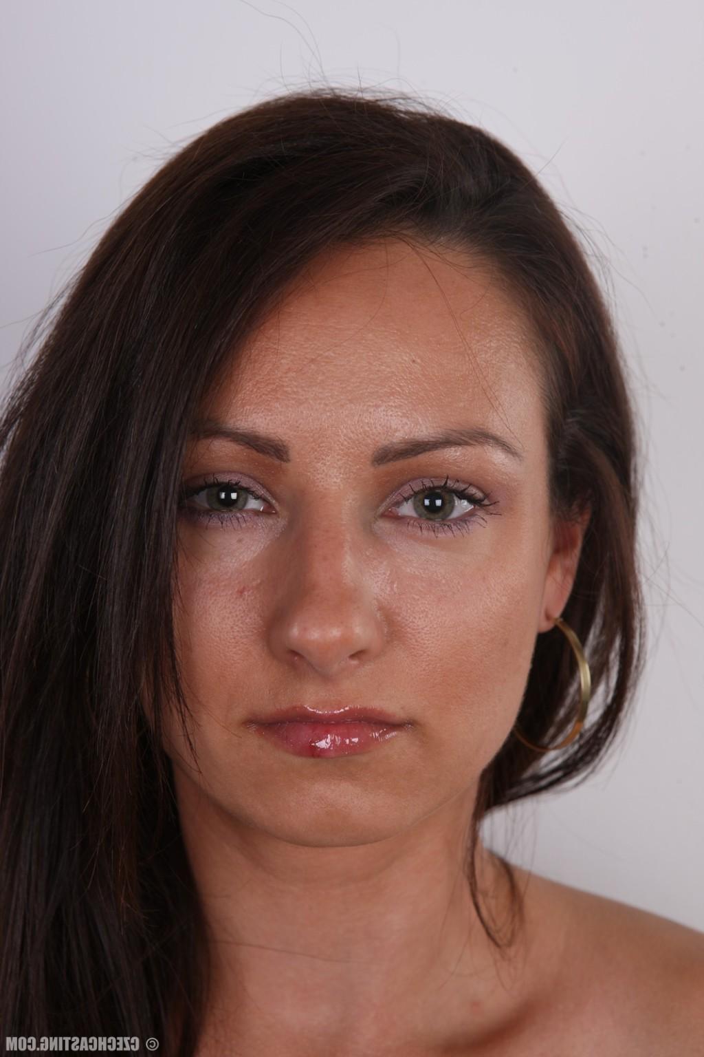 15P Cute brunette teen in casting session