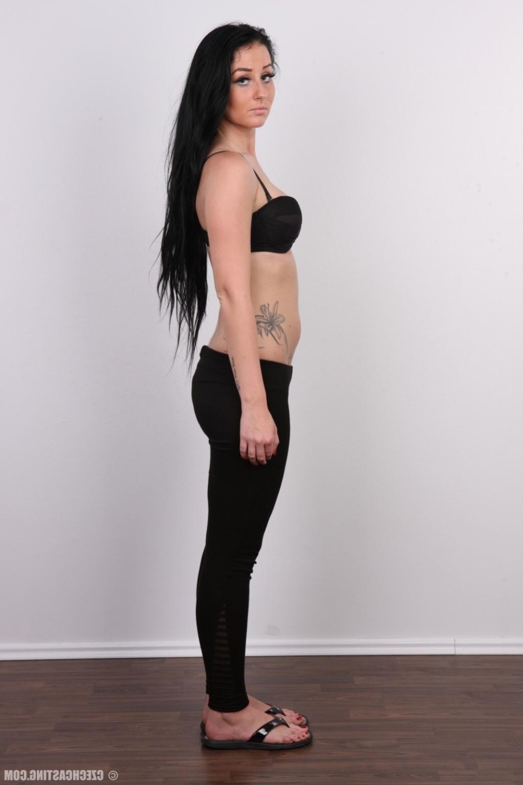 17P Sexy brunette poses naked in these casting photos