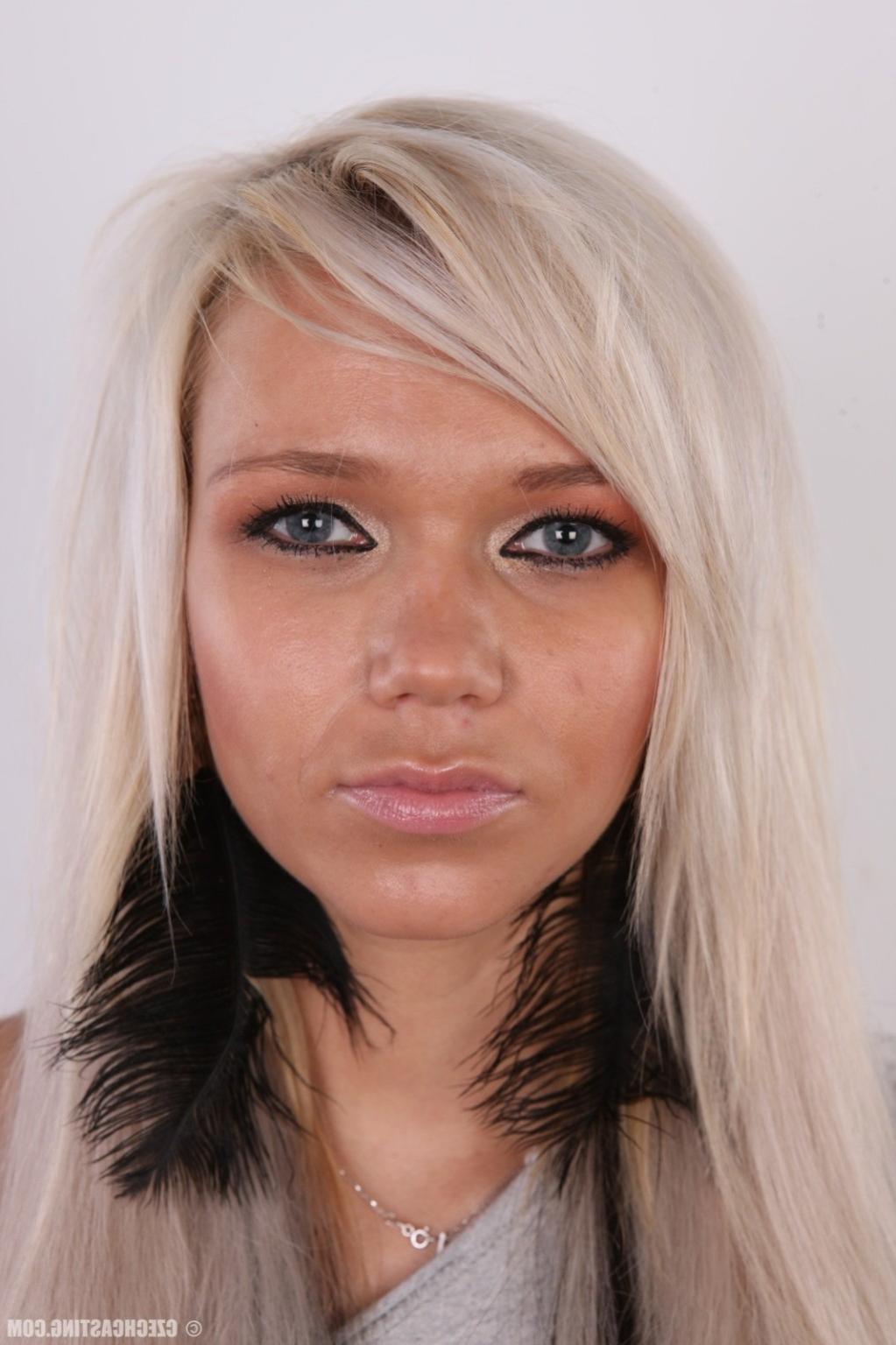 17P Petite girl poses in these casting photos