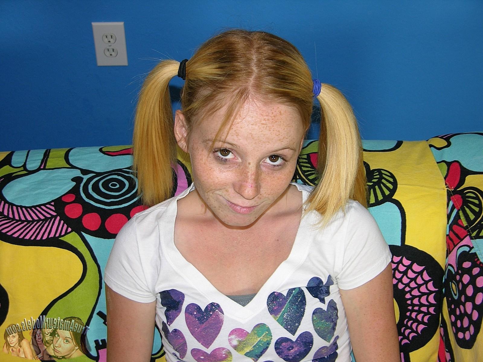 16P Freckled Face Redhead Teen - True Amateur Models