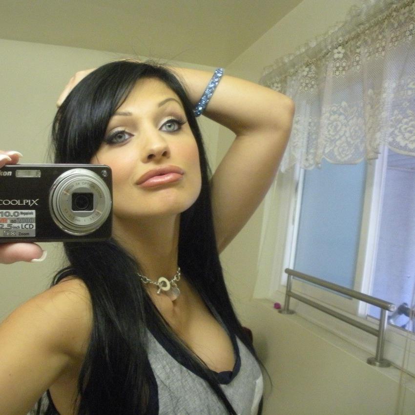 15P Exotic brunette girlfriend posing and fucking on camera