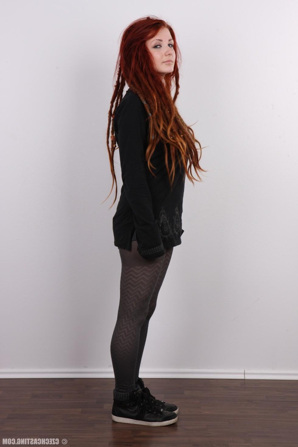 15P Emo redhead poses naked
