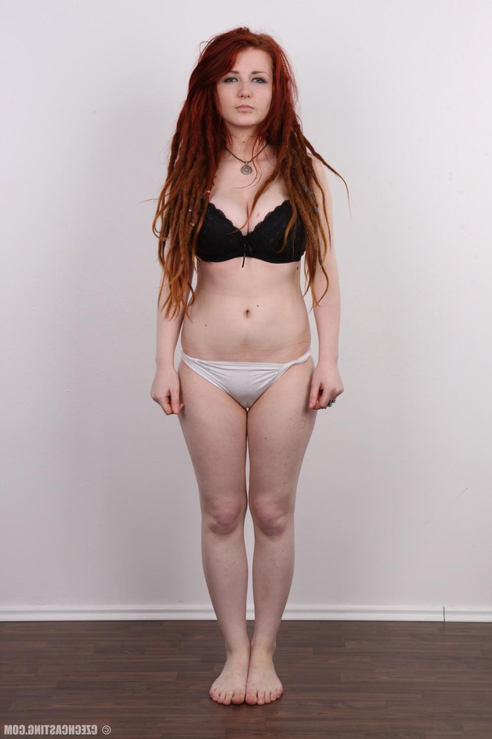15P Emo redhead poses naked