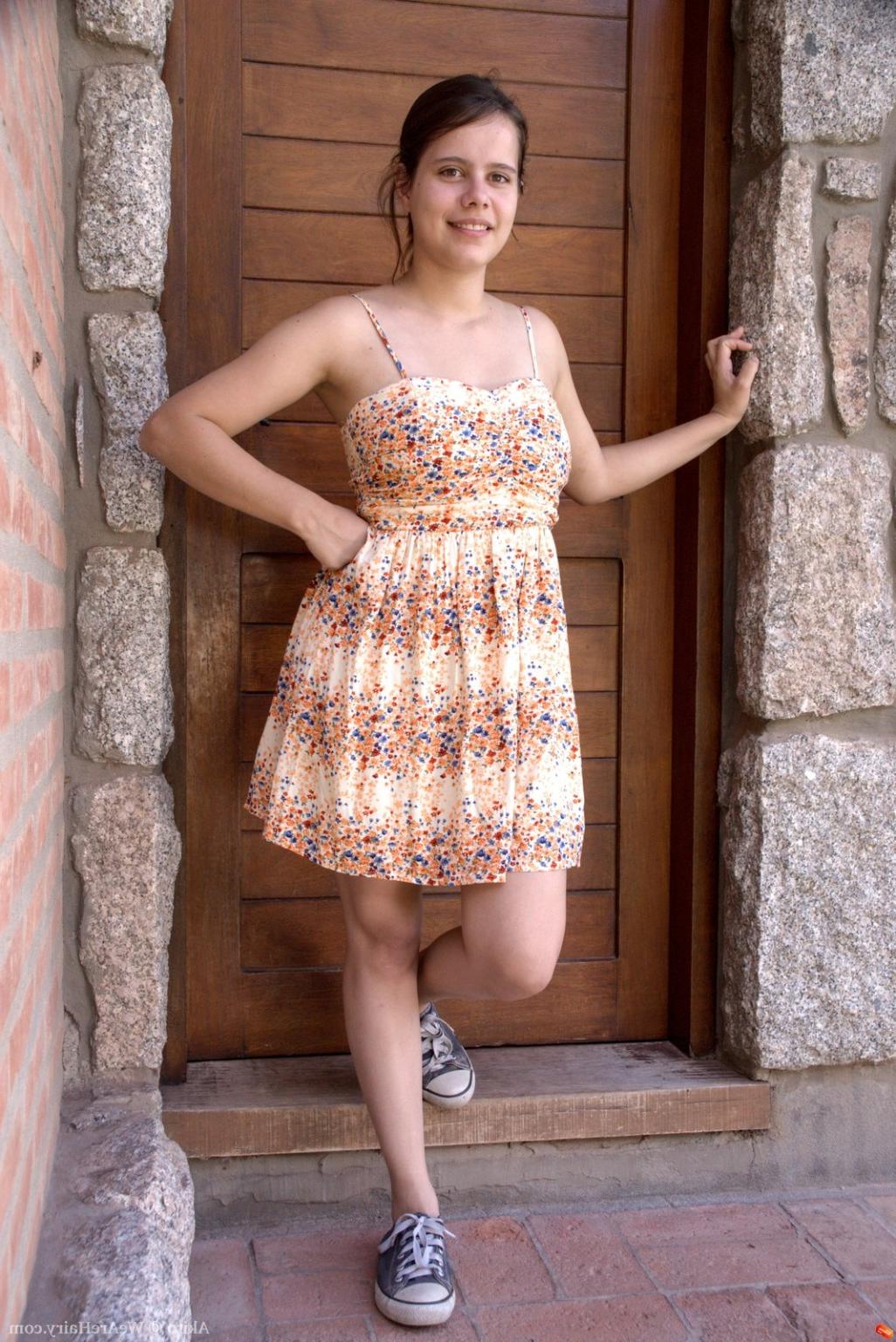 16P Akito strips naked outdoors in her local village 