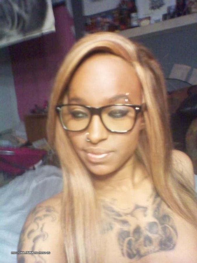 12P Inked and pierced girlfriend selfshooting in her underwear
