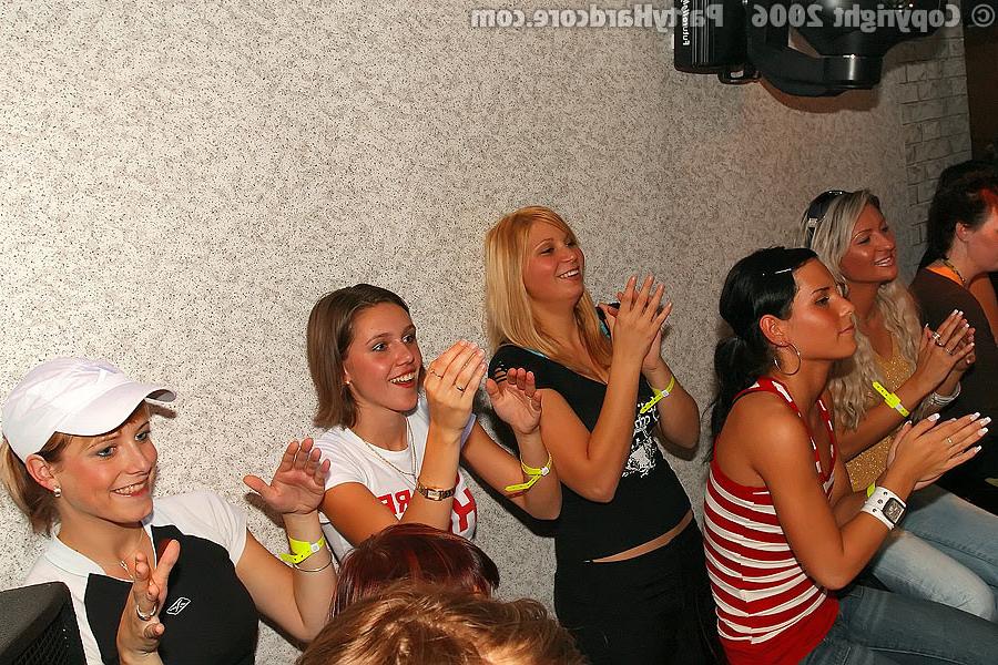 11P Party girls stroking and sucking off strippers