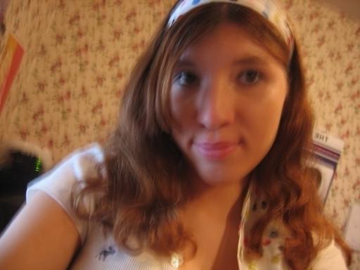 8P Student sets her home camera getting ready for show