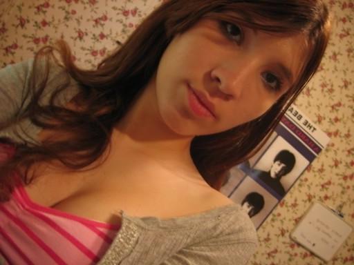 8P Student sets her home camera getting ready for show