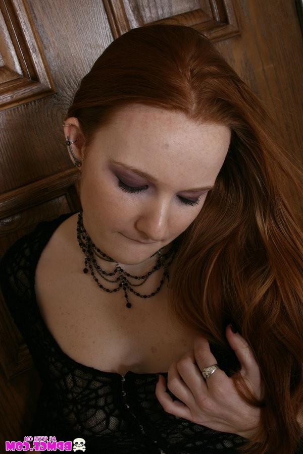 15P Gothic redhead teen