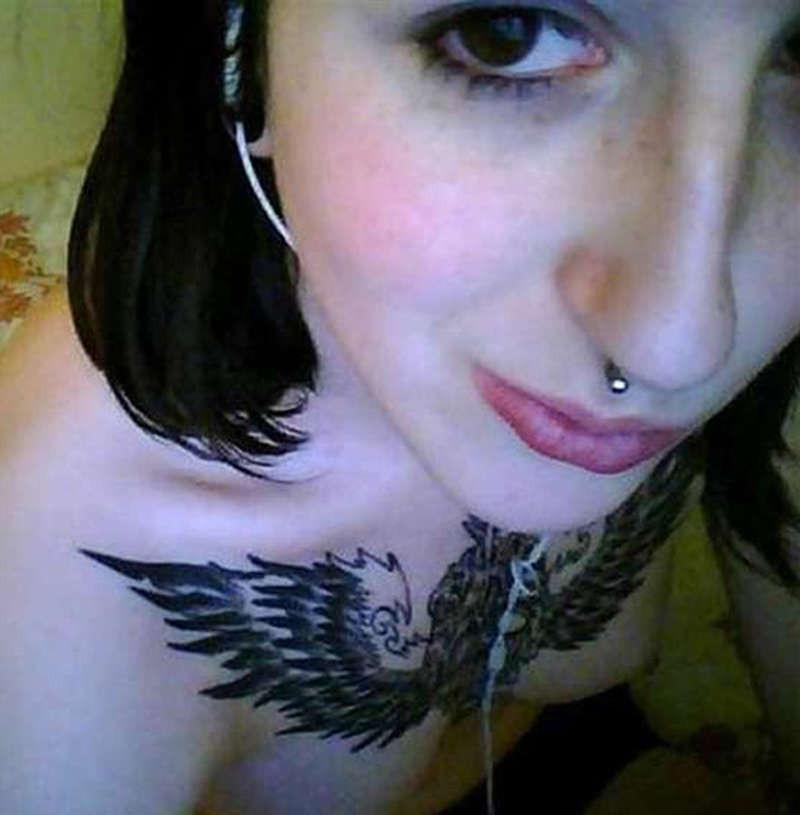 15P Hot tattooed emo amateur GF