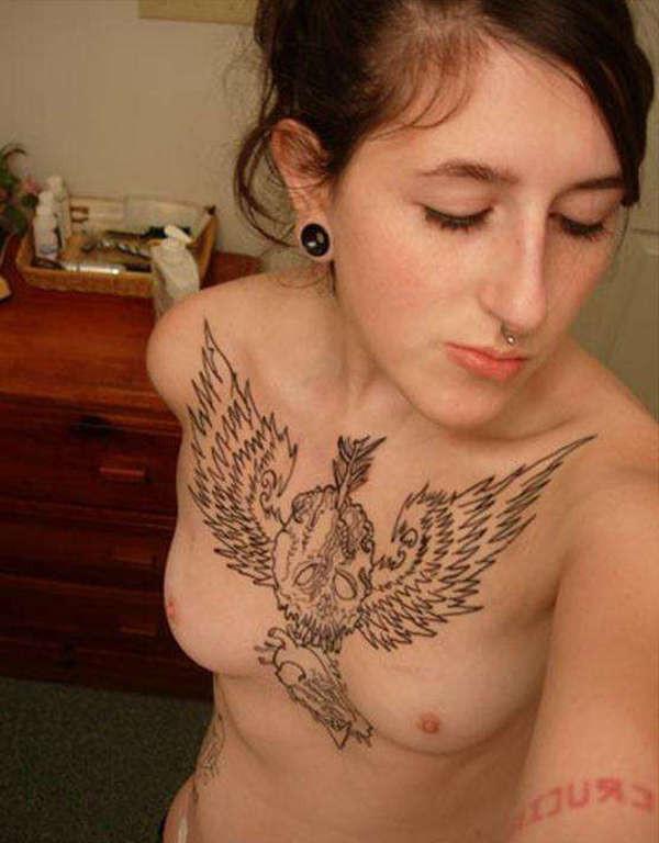 15P Hot tattooed emo amateur GF
