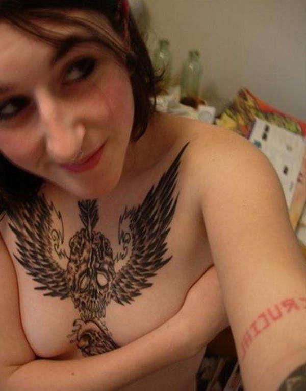 15P Hot tattooed emo amateur GF