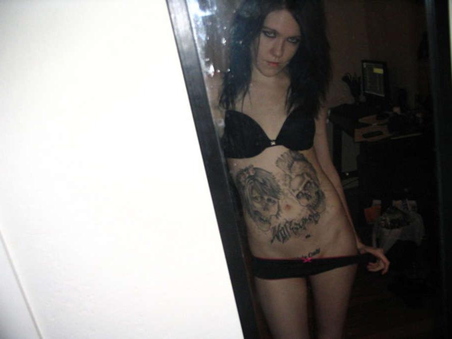 15P Pierced and tattooed emo bitches