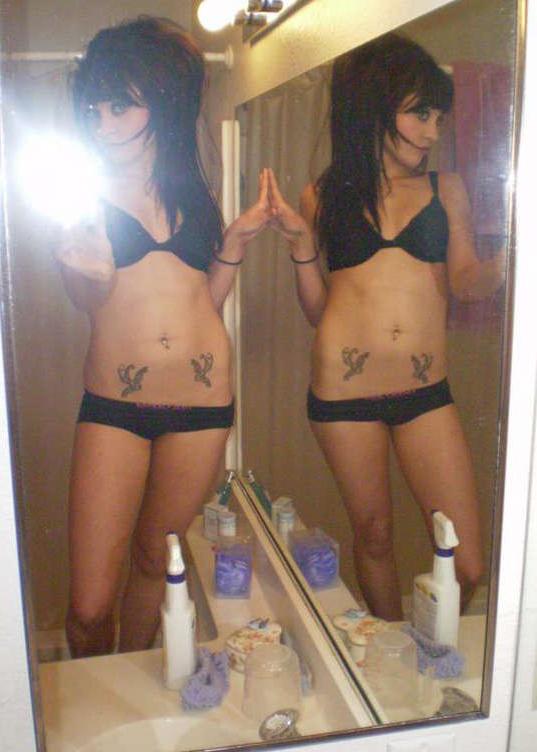 15P Pierced and tattooed emo bitches