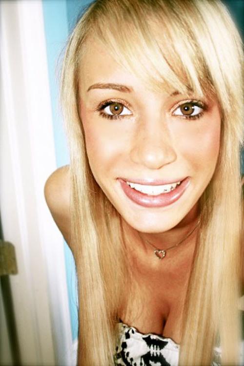 16P Cute blonde emo babe