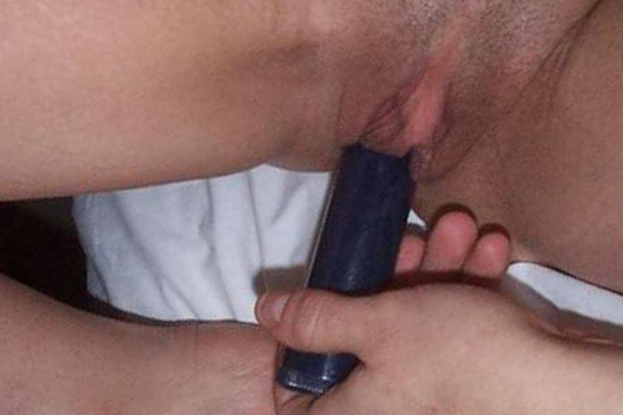 16P Nice and hot photos of amateur horny GFs stuffing their tight cunts