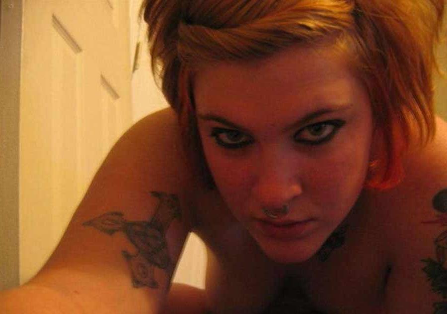 12P Emo tattooed and pierced babes teasing