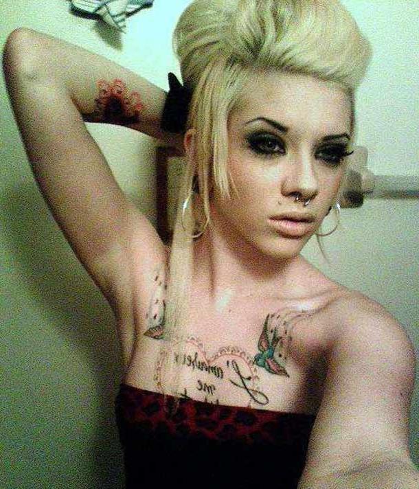 12P Emo and tattooed babes showing off