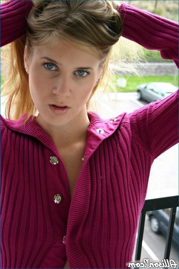 12P Allison flashing out on balcony