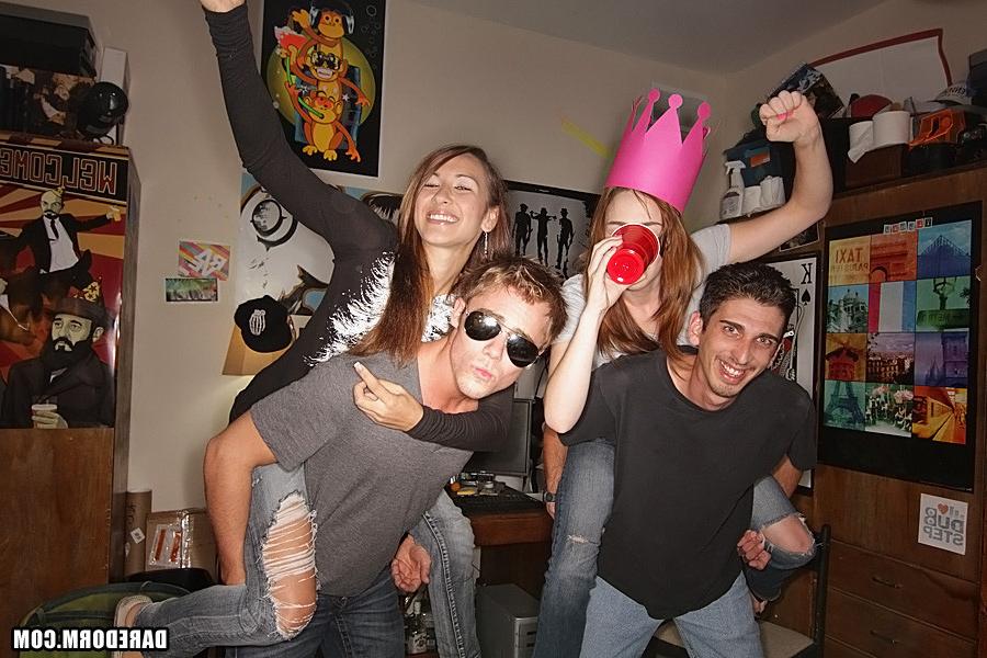 12P Hot booty shorts college teen nailed hard in this dorm room college football par