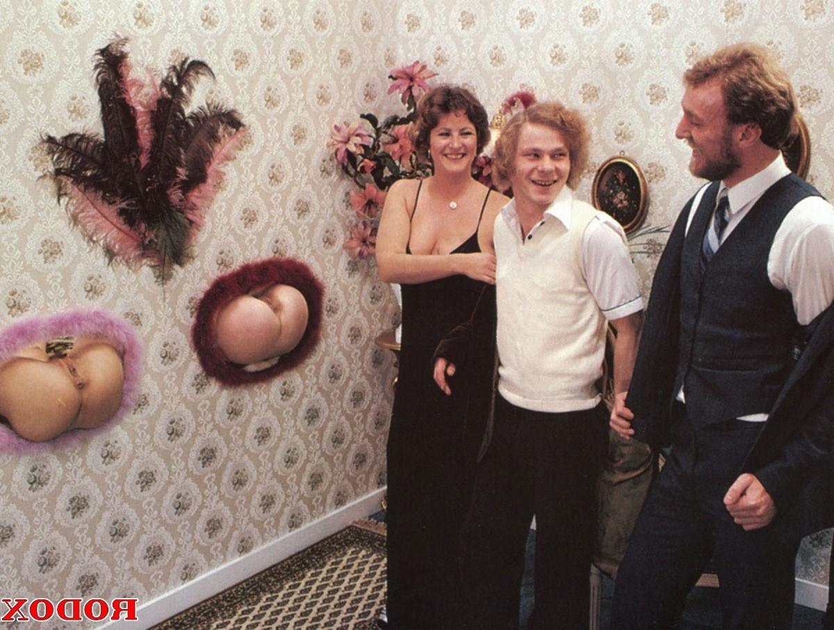 14P Vintage gloryhole anal orgy in retro pics