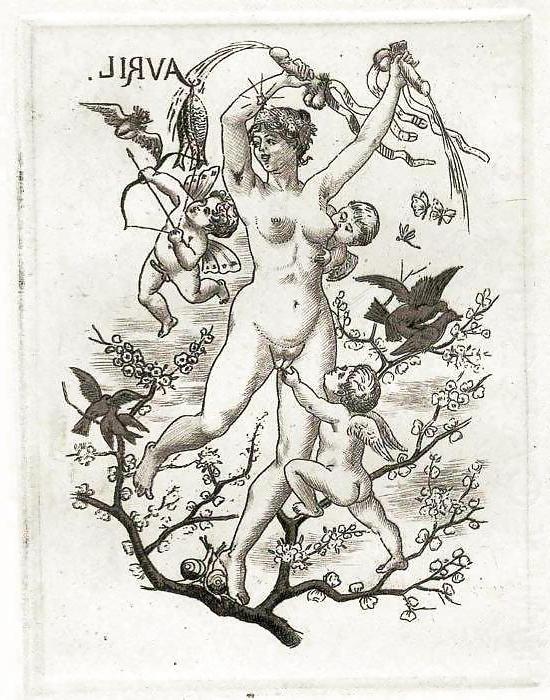 13P Erotic Calendars 1 - France c. 1880