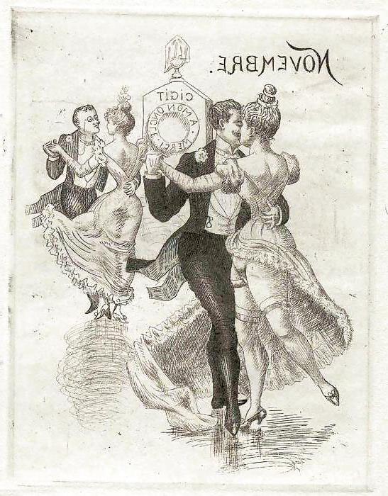 13P Erotic Calendars 1 - France c. 1880