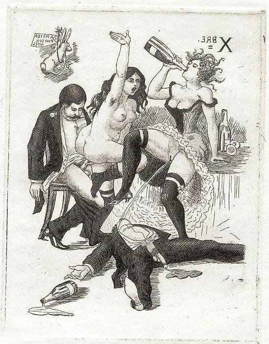 13P Erotic Calendars 1 - France c. 1880