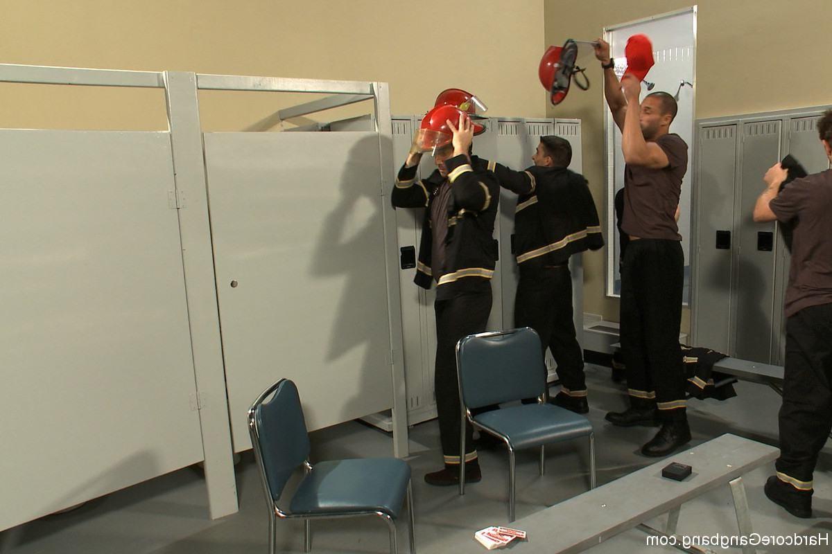 24P Hardocre gangbang in a firestation  double penetration double anal double vag an