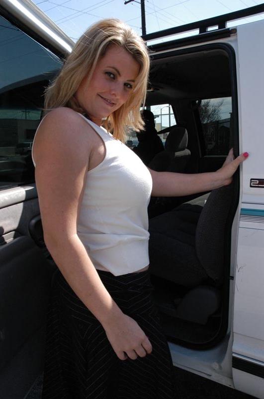 16P Juicy blond bends over for a dangerous big cock anal entry