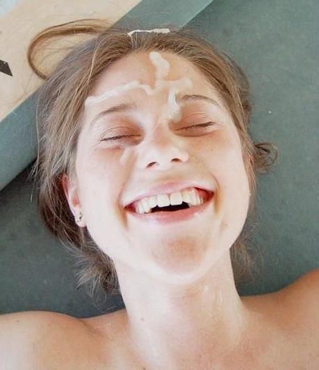 12P Super amazing amateur pics of real girlfriends eating cum
