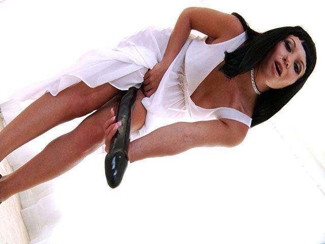 12P Anal attack with Alysas giant anaconda size dildo