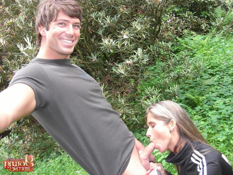 16P Nessa Devil gives head and fucks for an anal creampie outdoors