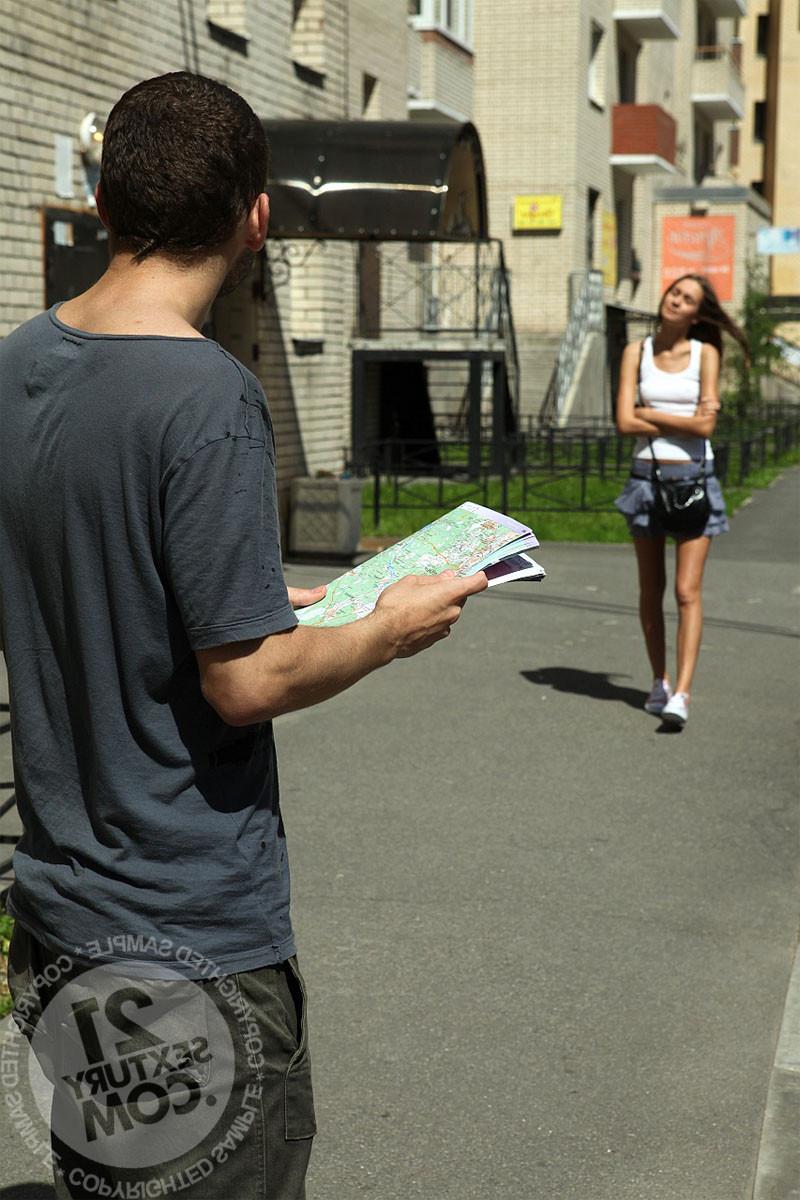 20P A guy got lost in the city and asked Sweet Lana if she could help him find his w