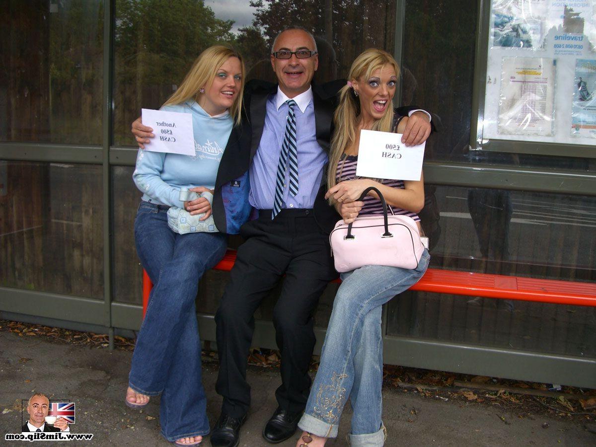 15P UK Blondes picked up from the street for a threesome blowjob