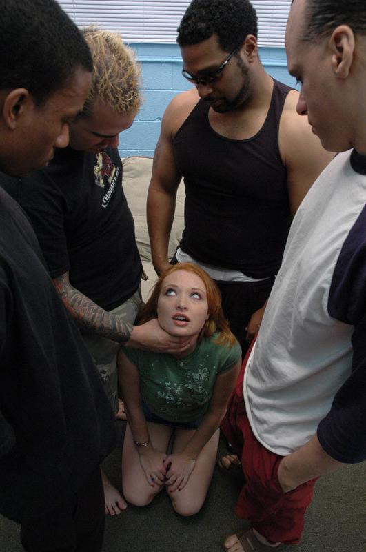 16P Cute redhead interracial anal gangbang &amp;amp; messy facial cumshot