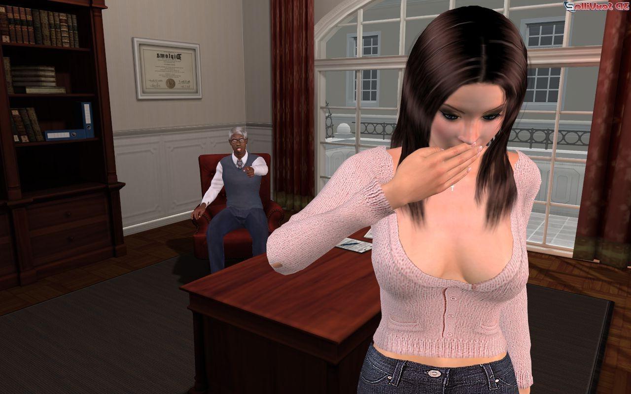 16P Bad animated boss gets punished by his secretary