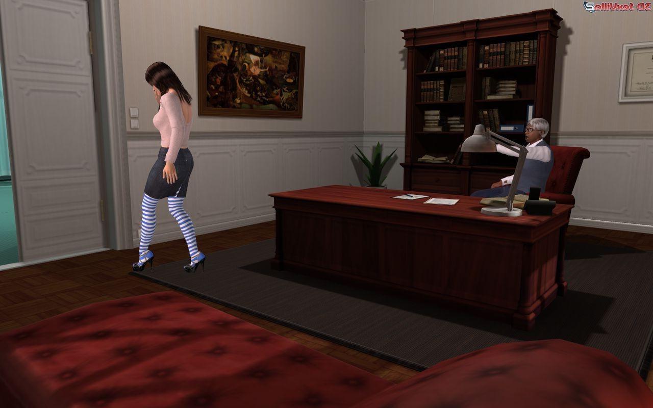 16P Bad animated boss gets punished by his secretary