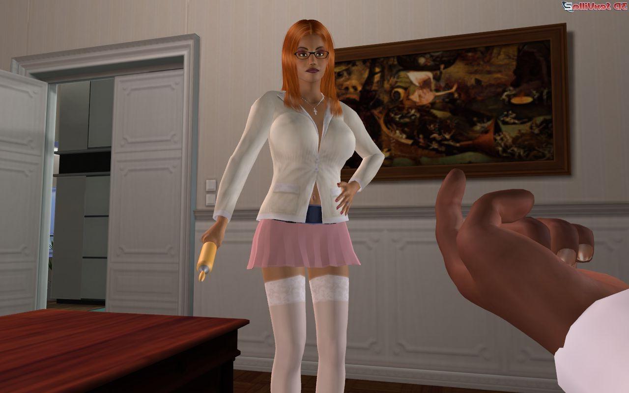 16P Bad animated boss gets punished by his secretary
