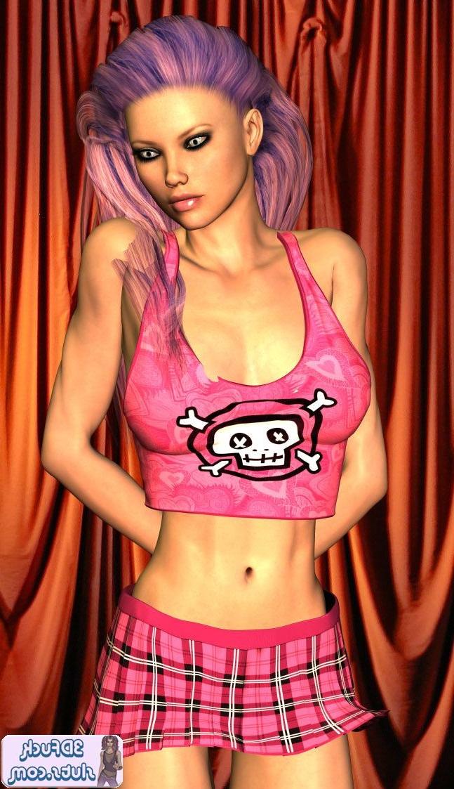 16P Pink hair emo punk