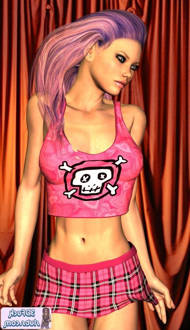 16P Pink hair emo punk