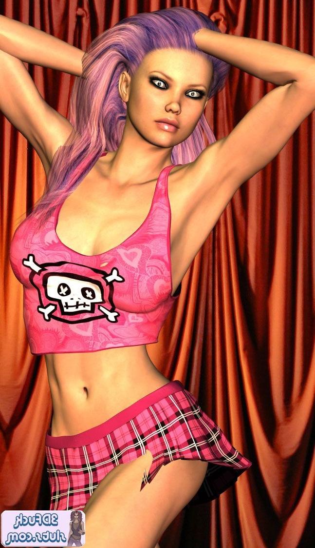 16P Pink hair emo punk