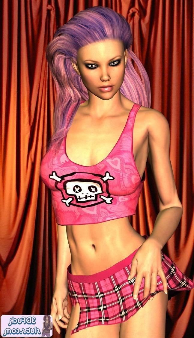 16P Pink hair emo punk