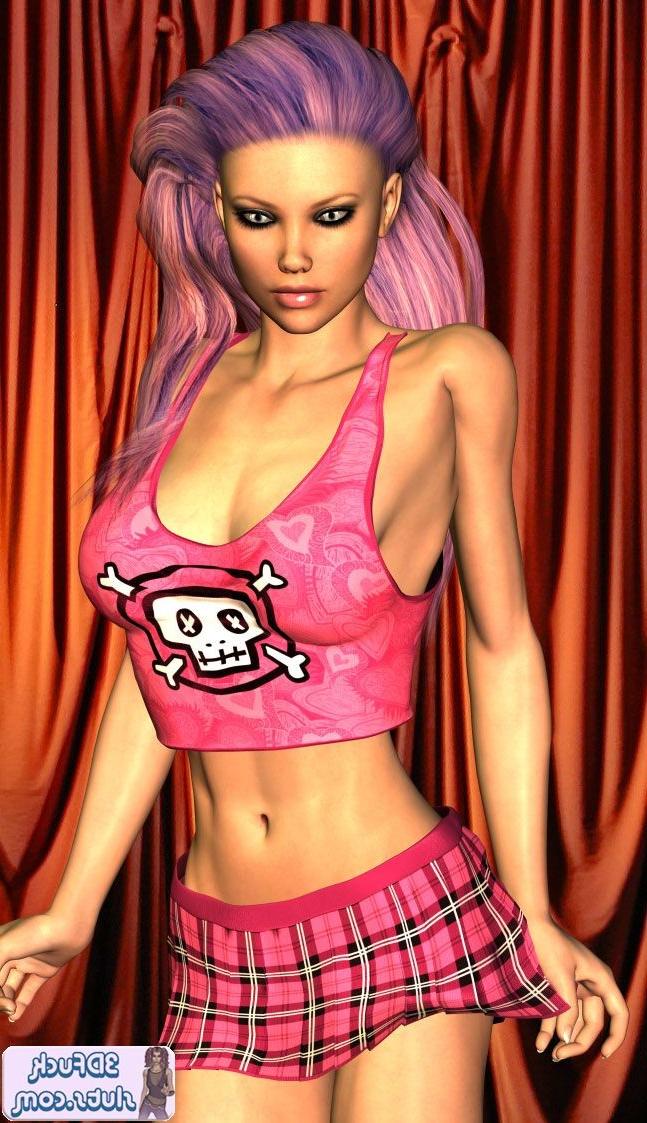 16P Pink hair emo punk