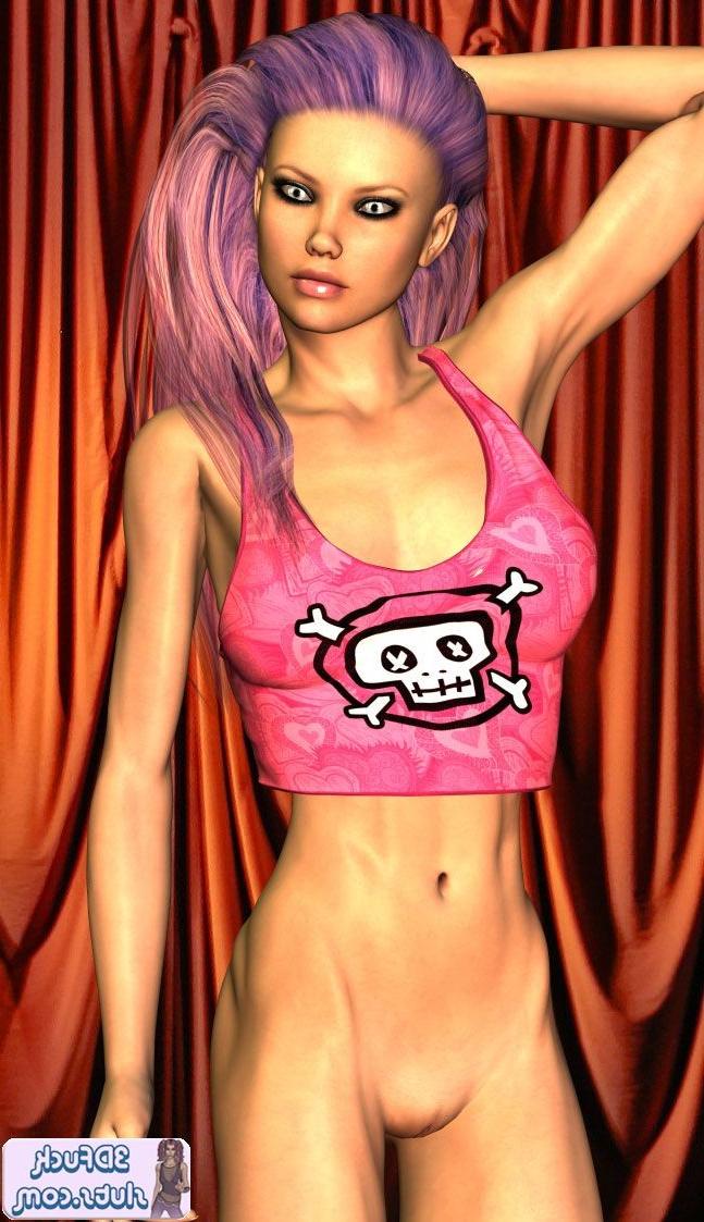 16P Emo toon girl in tank top