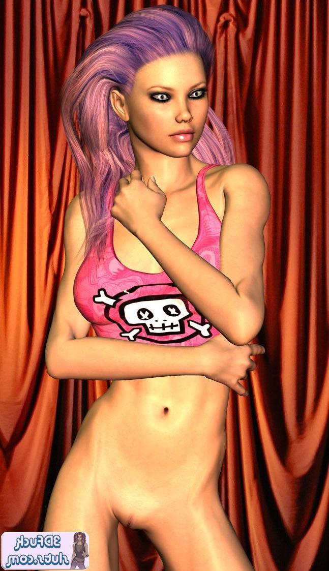 16P Emo toon girl in tank top