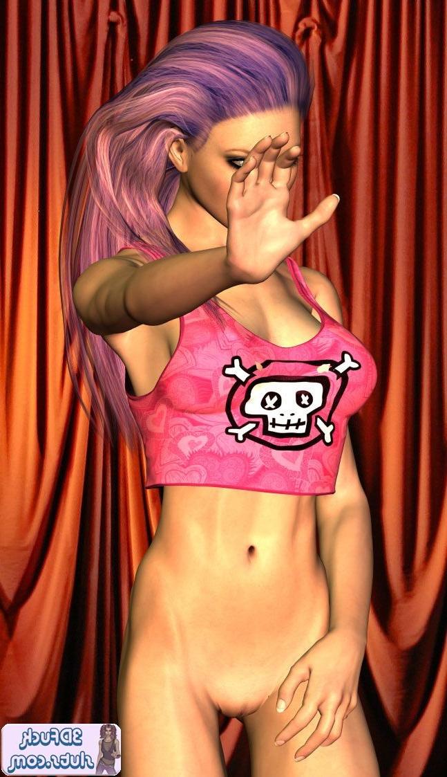 16P Emo toon girl in tank top